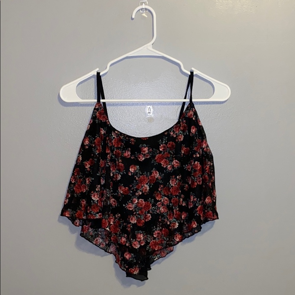 A cropped tank top